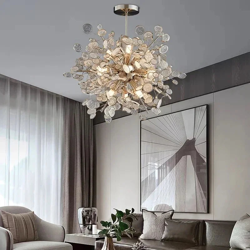 ثريا سقف LED DecorBites™ بتصميم إسكندنافي فاخر لإضاءة غرف المعيشة والطعام والنوم
