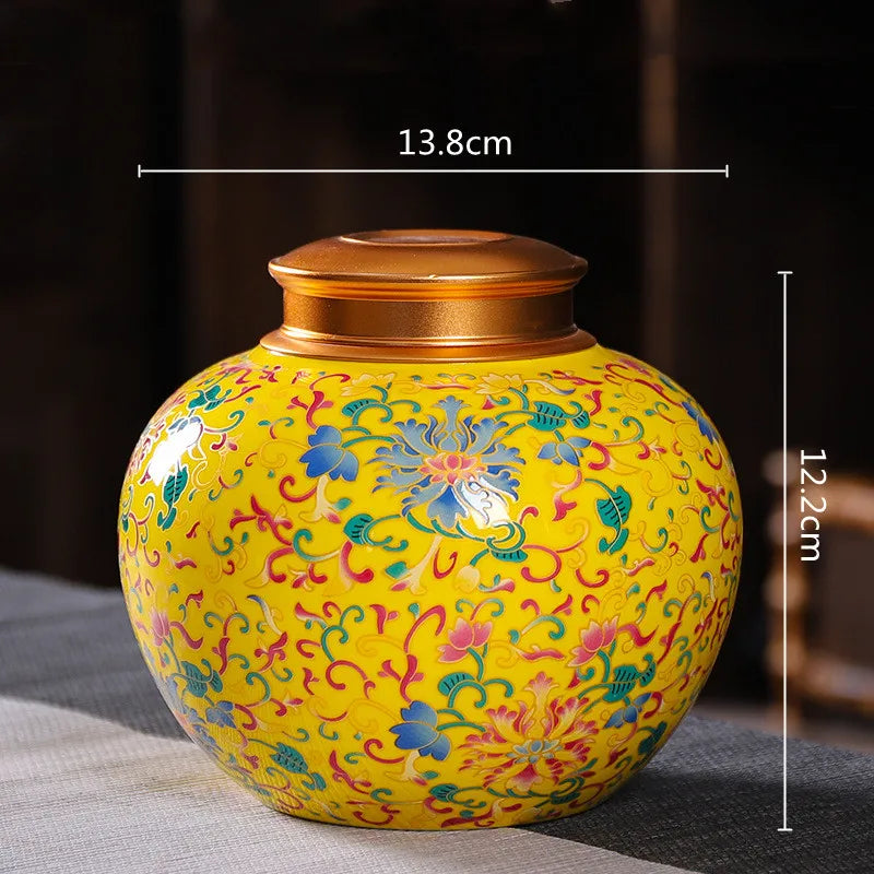 إبريق شاي مينا DecorBites™ من السيراميك - وعاء قهوة محكم الإغلاق