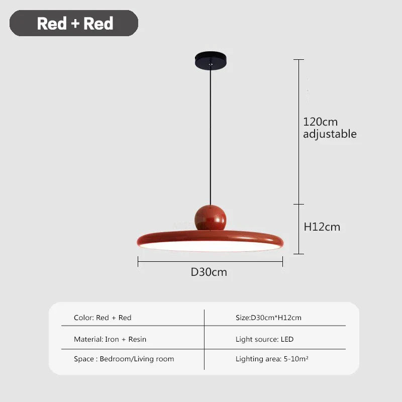 DecorBites™ Cream Wind Saucer LED Pendant Light for Interior Illumination