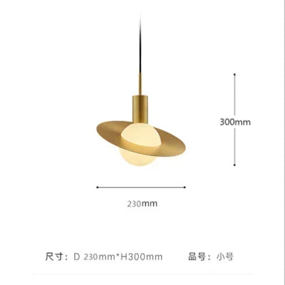 DecorBites™ Glass Ball LED Pendant Light: Modern Moon Design for Stylish Home Decor