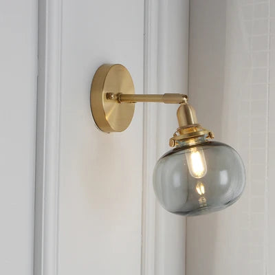 DecorBites™ Glass Ball Wall Lamp Sconce Modern Nordic Sconce Lighting for Bedroom Mirror