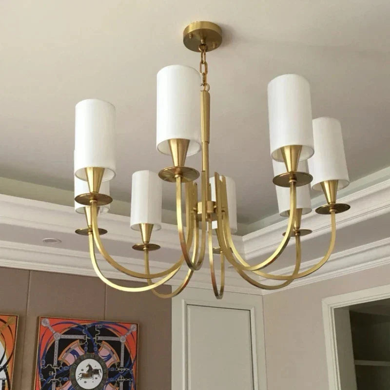 DecorBites™ Copper Ceiling Chandelier for Living Room Kitchen Bedroom Lighting