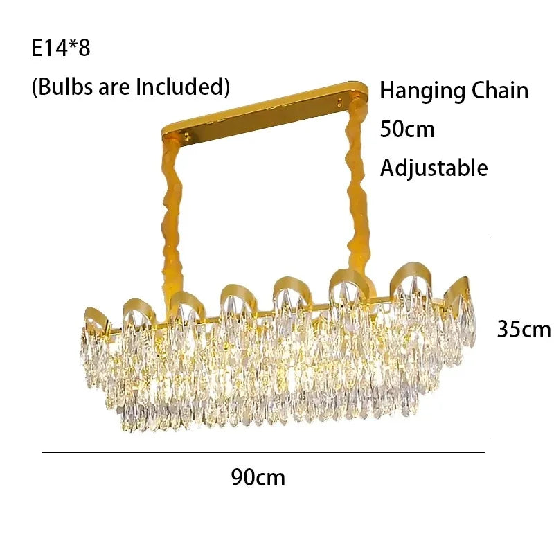 DecorBites™ LED Sunflower Crystal Ceiling Chandelier for Home Decor and Lighting Fixture
