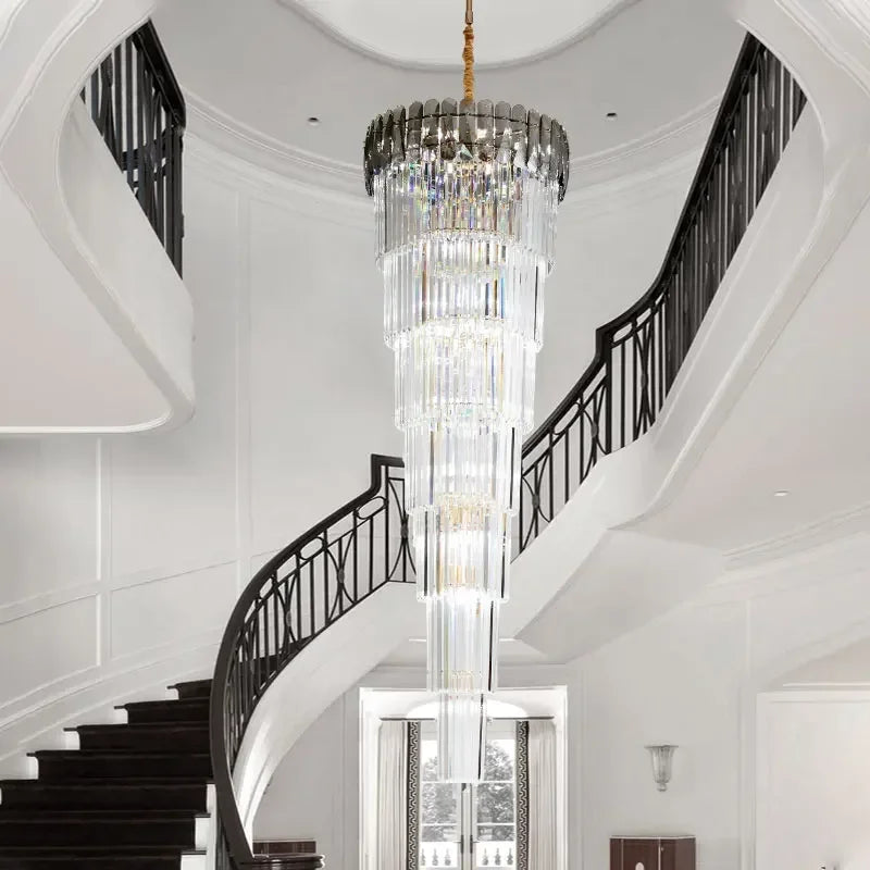 ثريا قلادة LED كريستالية من DecorBites™ لديكور المنزل العصري.