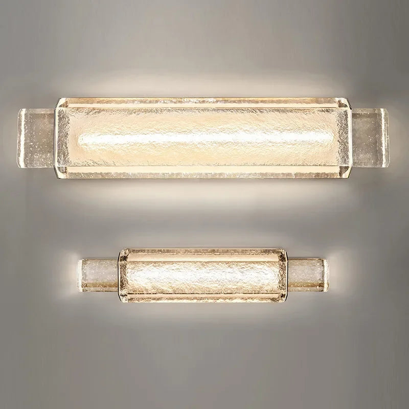DecorBites™ Elegant Bubble LED Crystal Glass Wall Lamp Luxe Gold Bedroom Light