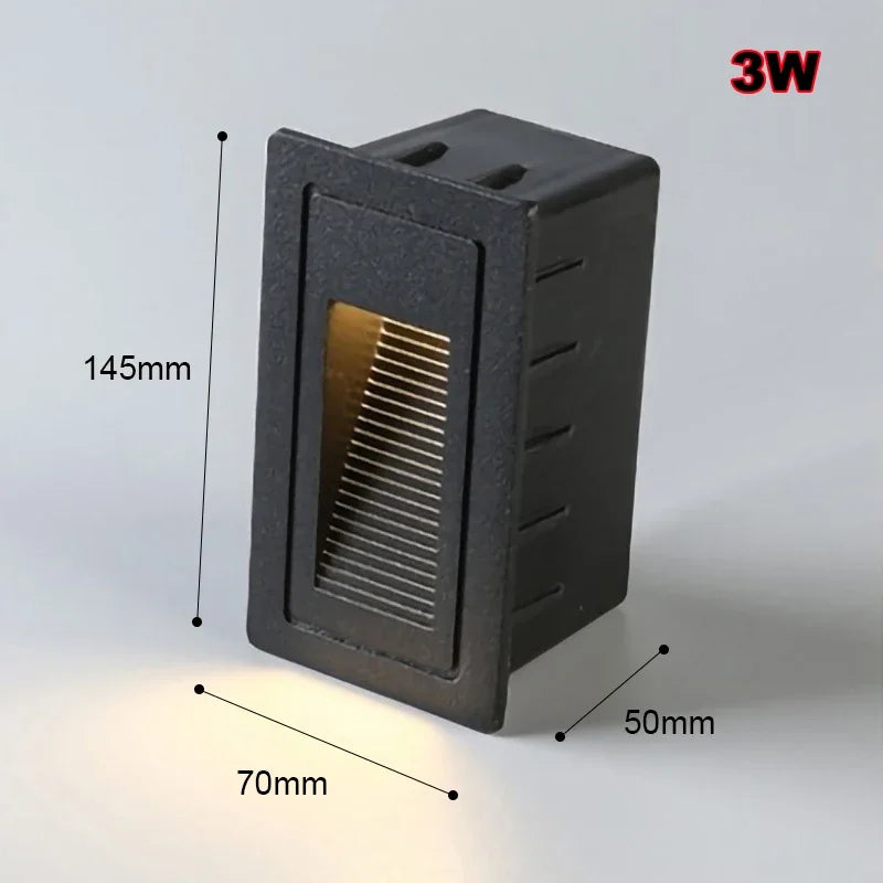 DecorBites™ Applique murale LED encastrée pour marches et escaliers extérieurs, Lampe murale encastrée étanche IP65