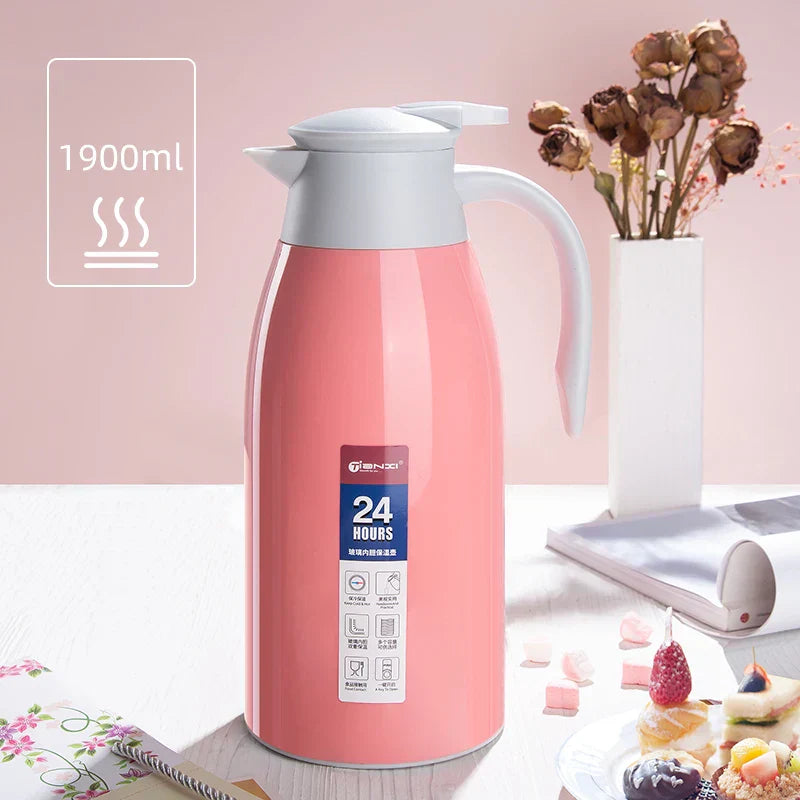 DecorBites™ InsulaVacuum Bottle Glass Liner Large-capacity Thermos - Household Portable Drinkware