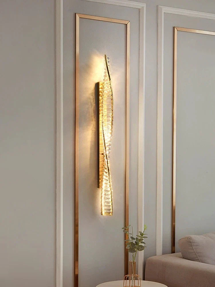 DecorBites™ Crystal Wall Sconce for Bedroom & Living Room Decor