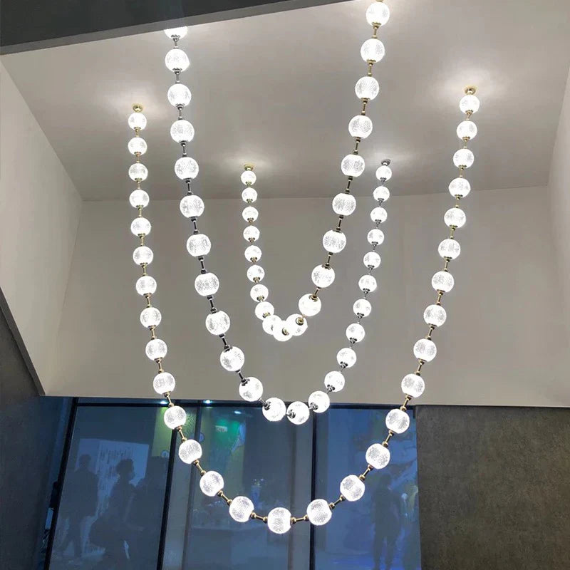 DecorBites™ Elegant Pendant Lights for Duplex Building Hotel Lobby Villa Stair Lamps