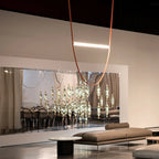 Contemporary Leather Belt Dimmable LED Pendant Light