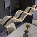 Modern Linear Alloy Pendant Light Chandelier