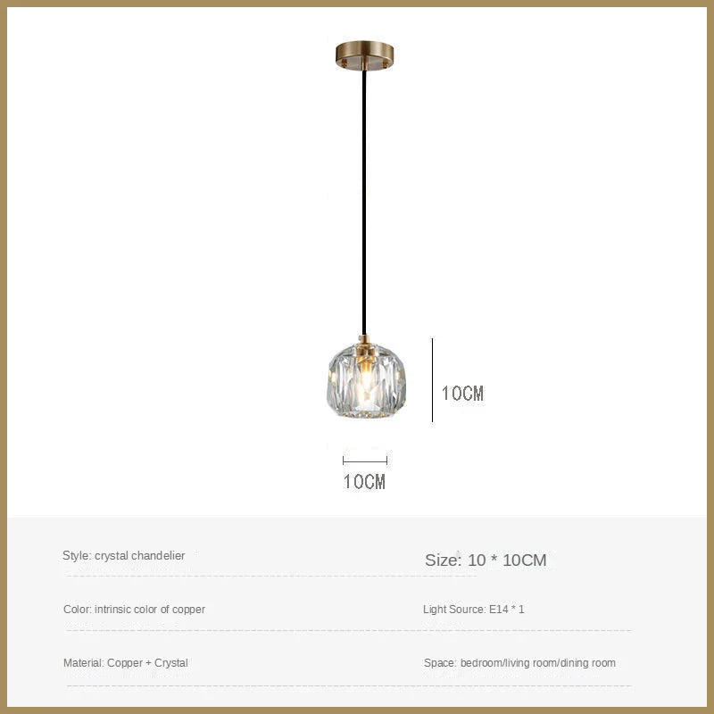DecorBites™ Crystal LED Pendant Lights for Home Decor Lighting