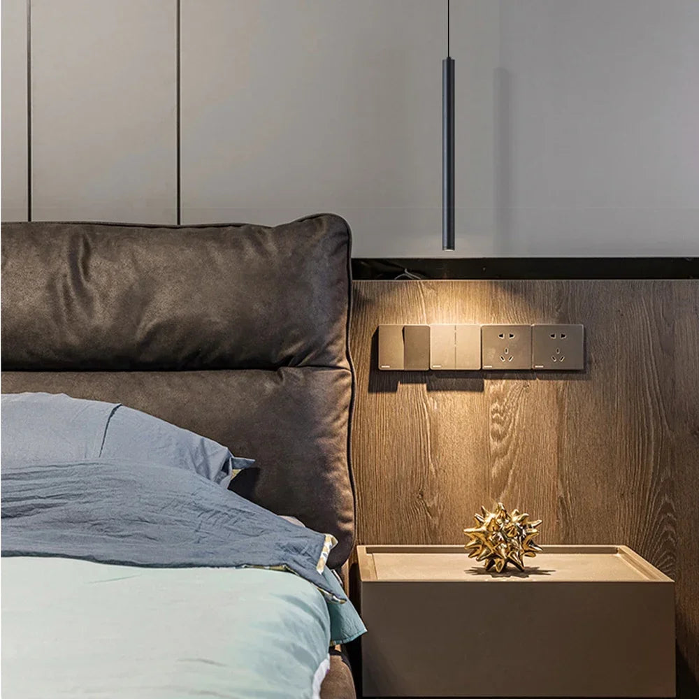 Nordic Black Double Cylinder Pendant Light