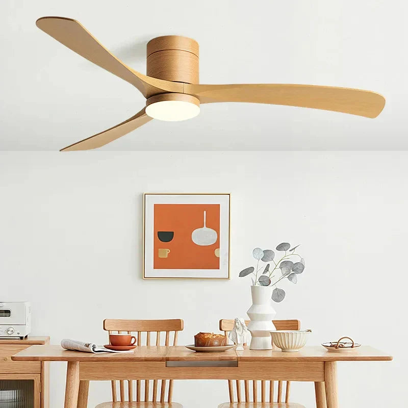 DecorBites™ 46" Modern Black Ceiling Fan with Remote Control and LED Light