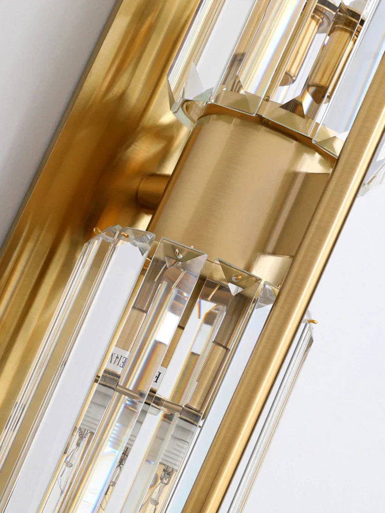 DecorBites™ Crystal Wall Light: Minimalist Bedside Loft Wall Sconce for Living Room
