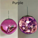 Nordic Lava Pendant Light in Plated PVC Finish