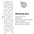 Modern Spiral Crystal Ball Staircase Pendant Chandelier