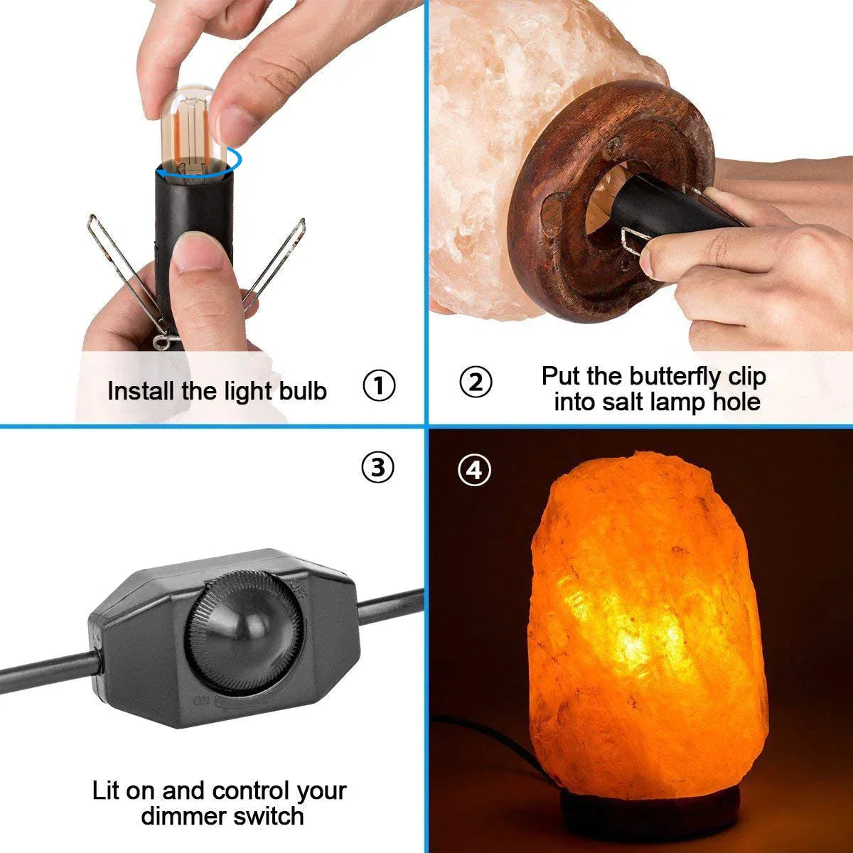 DecorBites™ Decorative Lamp Cord with Dimmer Switch and E14 E27 Socket