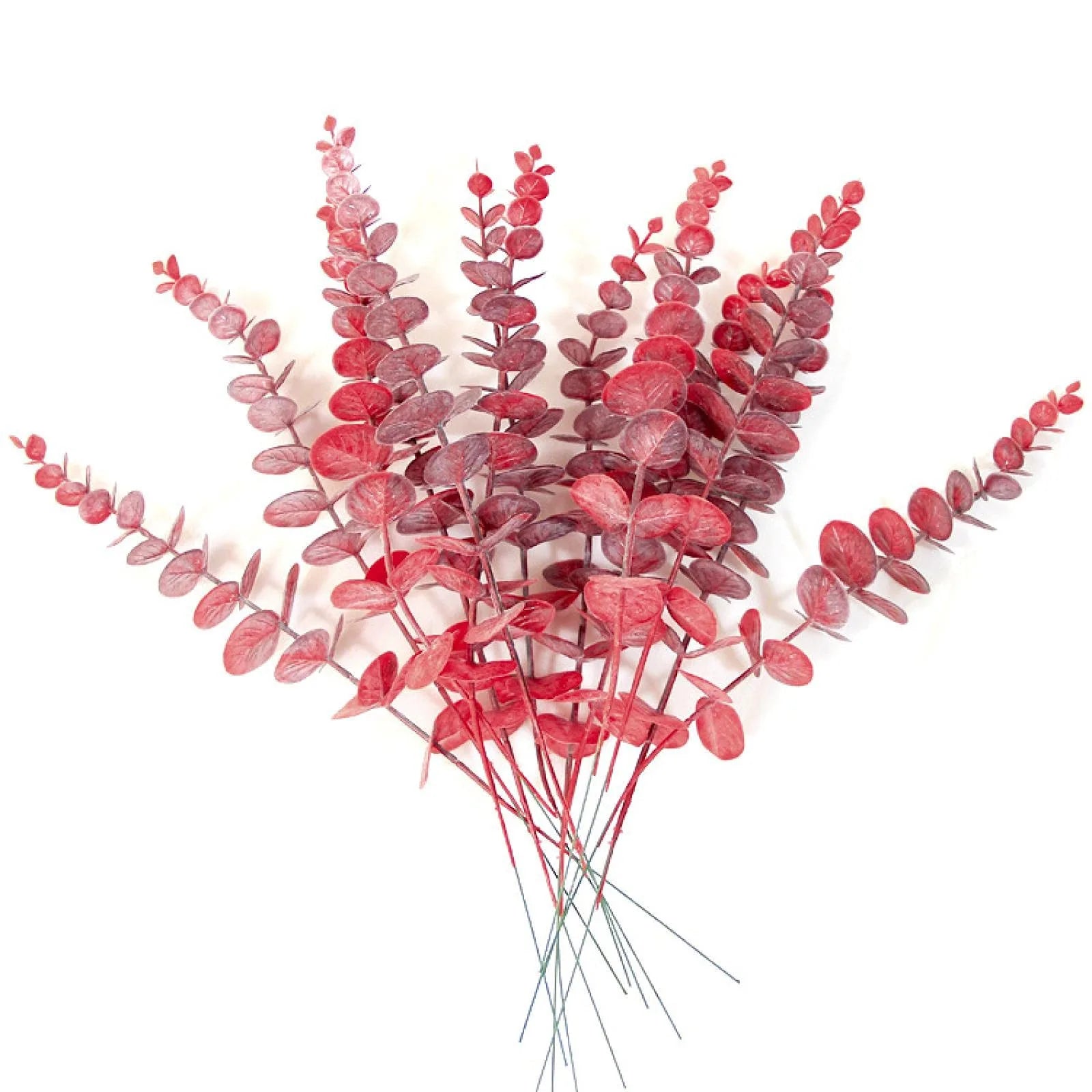 DecorBites™ ساق أوراق الأوكالبتوس الذهبية ×10 - ديكور صناعي لحفلات الزفاف الخريفية يمكنك تنفيذه بنفسك