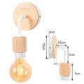 DecorBites™ Industrial LED Wall Light Retro Loft Lamps E27 Iron Lampshade Sconce