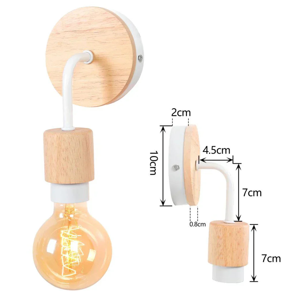 DecorBites™ Industrial LED Wall Light Retro Loft Lamps E27 Iron Lampshade Sconce