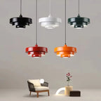 Retro Orange Metal Pendant Light