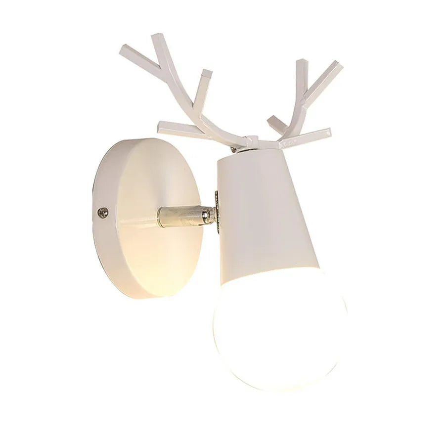DecorBites™ Iron Wood LED Wall Lamp for Indoor Home Decoration