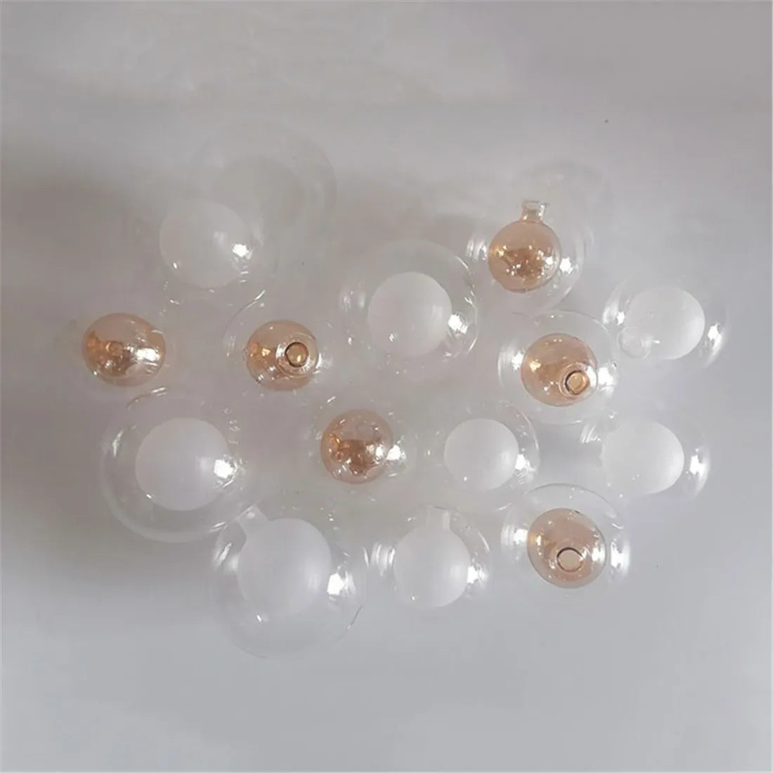 DecorBites™ 1/4/8pcs Pack 1cm Opening G4 Glass Shade Replacement Globes for Chandelier