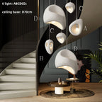 Wabi Sabi Irregular White Pendant Light, E27