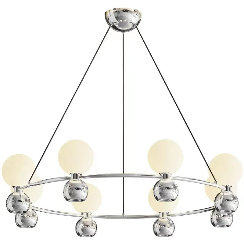 DecorBites™ Cream Nordic Pendant Chandelier for Living Room, Bedroom, and Dining Room