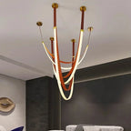 Nordic Belt Pendant Light in Black or Orange