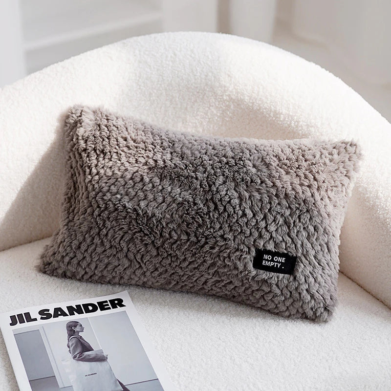 DecorBites™ Geometric Texture Plush Cushion Cover - Modern Nordic Style Pillow Cases