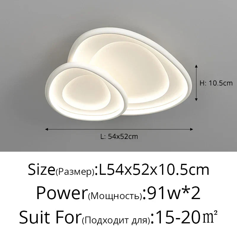 DecorBites™ ثريات LED أبيض كروم تركيبات إضاءة المطبخ إضاءة منزلية عصرية