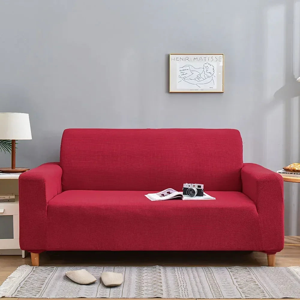 DecorBites™ 3D Quilted Thicken Sofa Cover Stretch Spandex Polyester Couch Slipcover