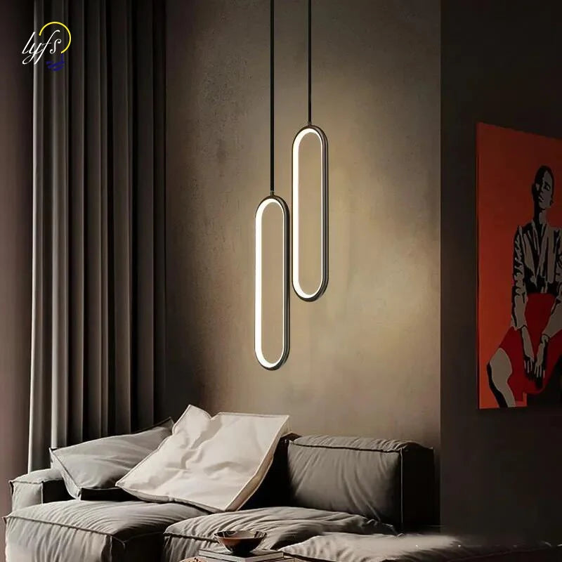 Nordic Black Metal Pendant Light Fixture
