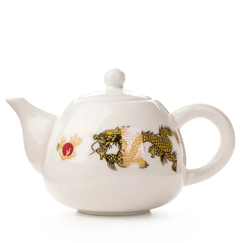 DecorBites™ Dehua Clay Kung Fu Tea Set Teapot Gaiwan Samovar Coffeeware Teaware Bar