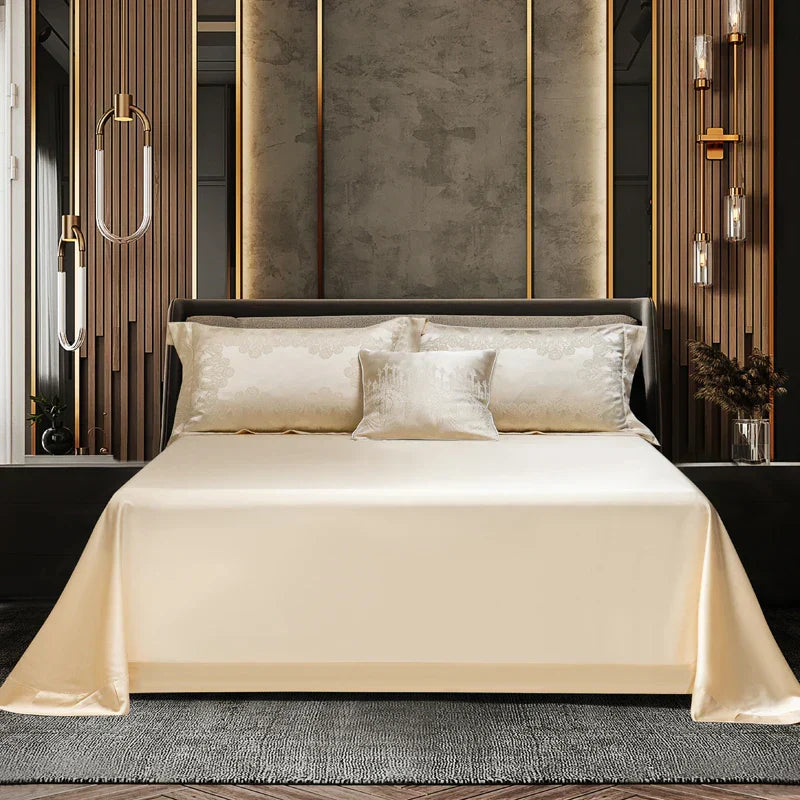 DecorBites™ Jacquard Egyptian Cotton Bedding Set for Queen King Linens