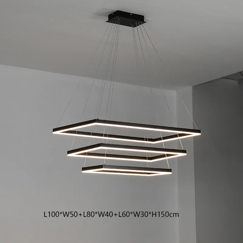 مصابيح معلقة بإضاءة LED من الأكريليك من ديكور بايتس™، مصباح معلق عصري لغرفة الطعام والمطبخ وديكور الدور العلوي