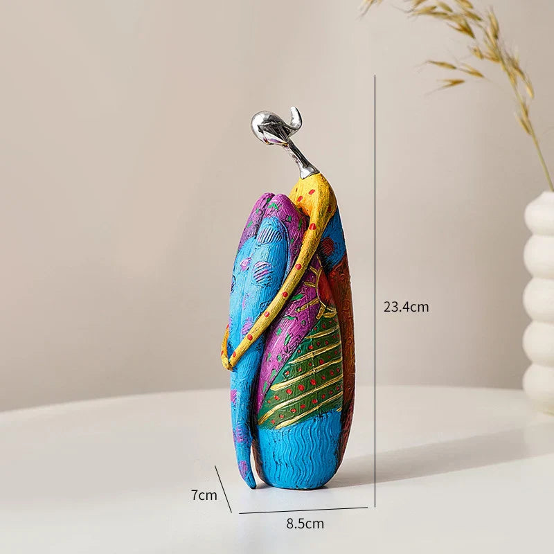 DecorBites™ Abstract Woman Sculpture Resin Crafts Nordic Home Decor Living Room Statue