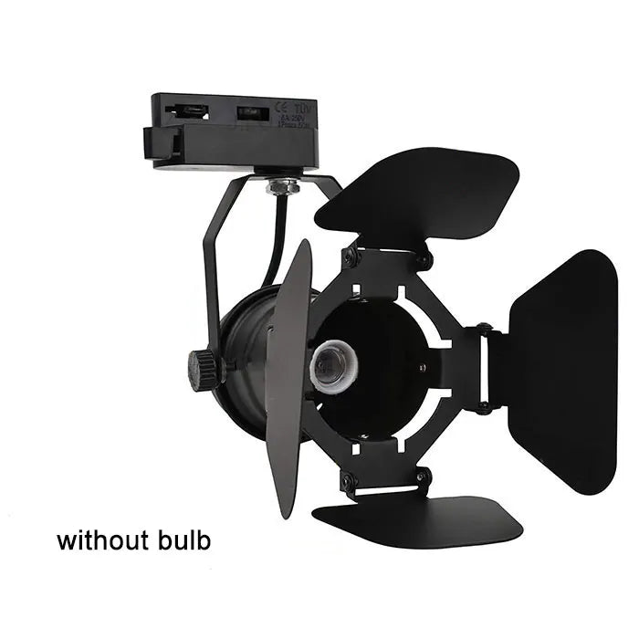 DecorBites™ 4-Light Industrial Track Spotlight for Mall Exhibition Office LED Lighting