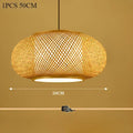 Japanese Bamboo Woven Pendant Lantern