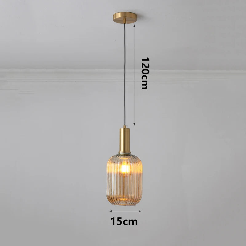 Modern Ring Glass Pendant Light