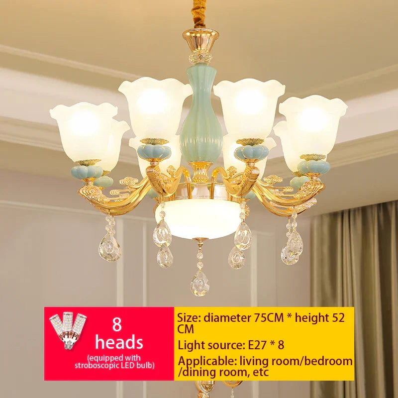 ثريا أوروبية فاخرة من DecorBites™ لغرفة المعيشة وغرفة النوم وقاعة الطعام - تصميم عصري وأنيق