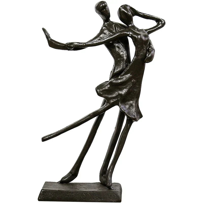 DecorBites™ Couple Dancers Portrait Sculpture - Pas De Deux Home Decor & Anniversary Gift