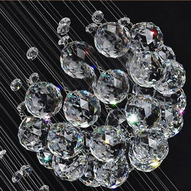 DecorBites™ Crystal Ball Chandelier - Large Lustre De Cristal Design - D80xH300cm