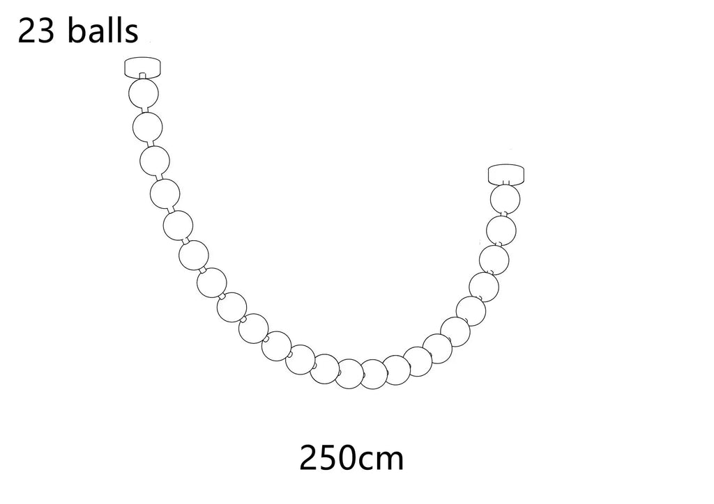 Nordic Beaded Alloy Pendant Light