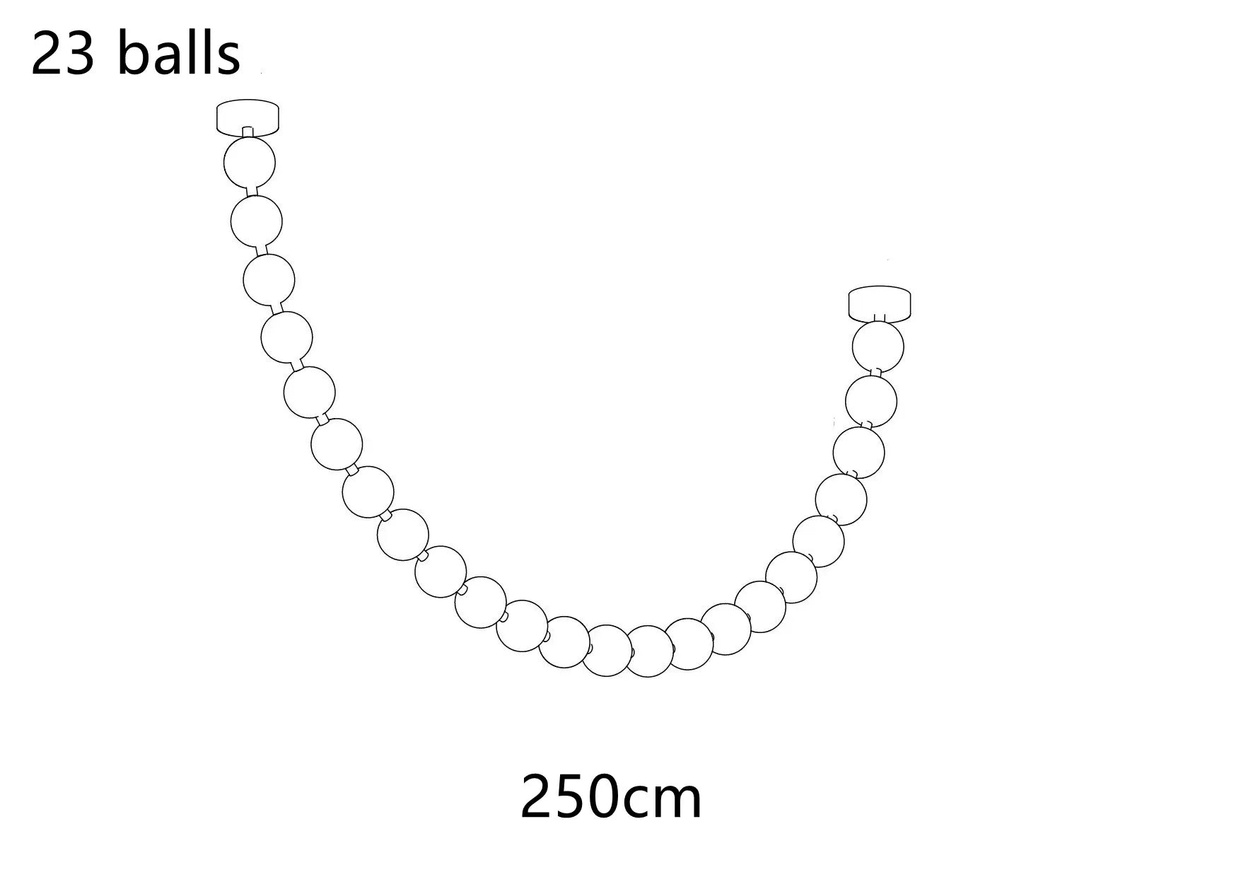 Nordic Beaded Alloy Pendant Light