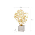 DecorBites™ Golden Hollow Tree Glass Ornament - Decorative Metal Figurine