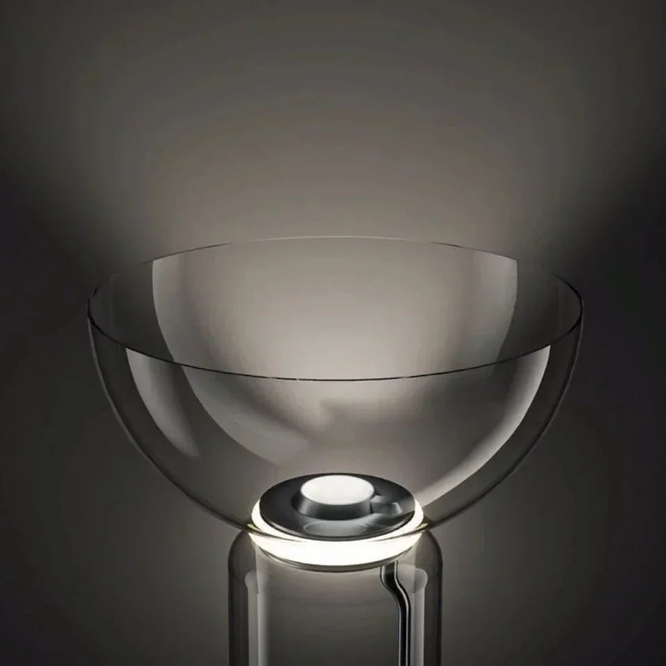 DecorBites™ Glass LED Floor Lamp: Modern Nordic Design for Living Room and Bedroom Decor