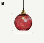 Modern Colorful Glass Pendant Light in Polished Chrome